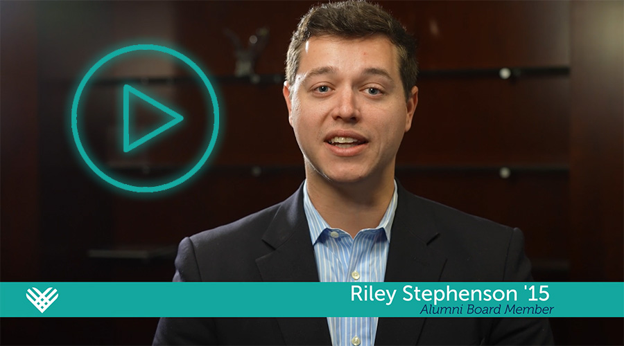 Riley Stephenson '15 speaks to the power of giving at UNCW.