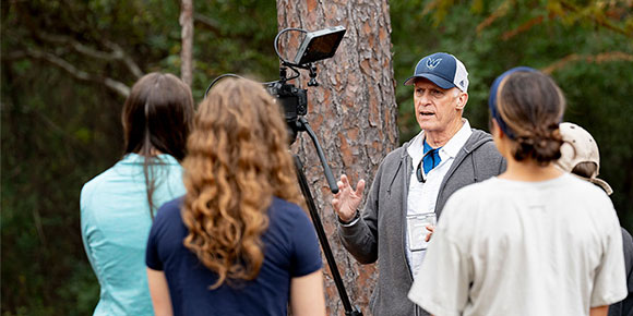 Bill Bolduc talking to reporters