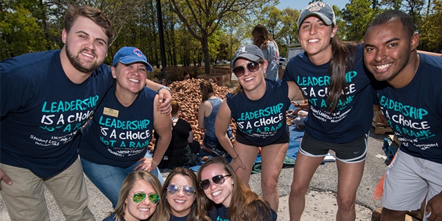 Yam Jam volunteers on campus