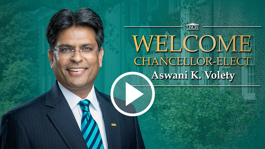 Welcome Chancellor-Elect Aswani K. Volety